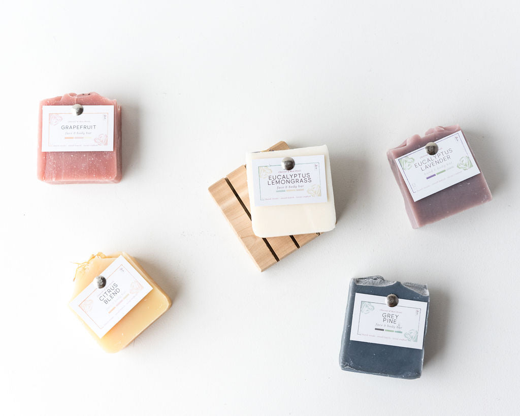 Charcoal & Rose Petals Bar Soap