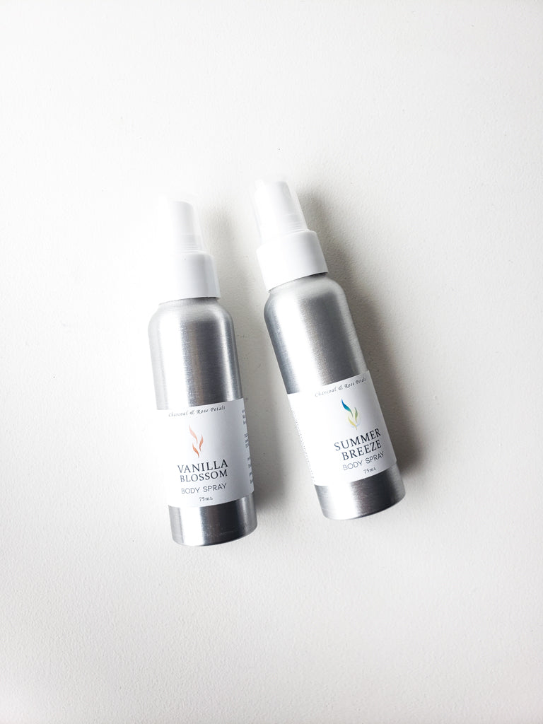 Summer Body Spray — Charcoal & Rose Petals