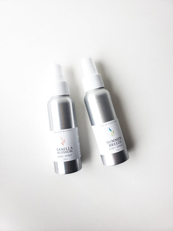 Summer Body Spray — Charcoal & Rose Petals