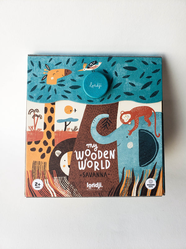 My Wooden Savanna World — 10pc Wood Toy Set