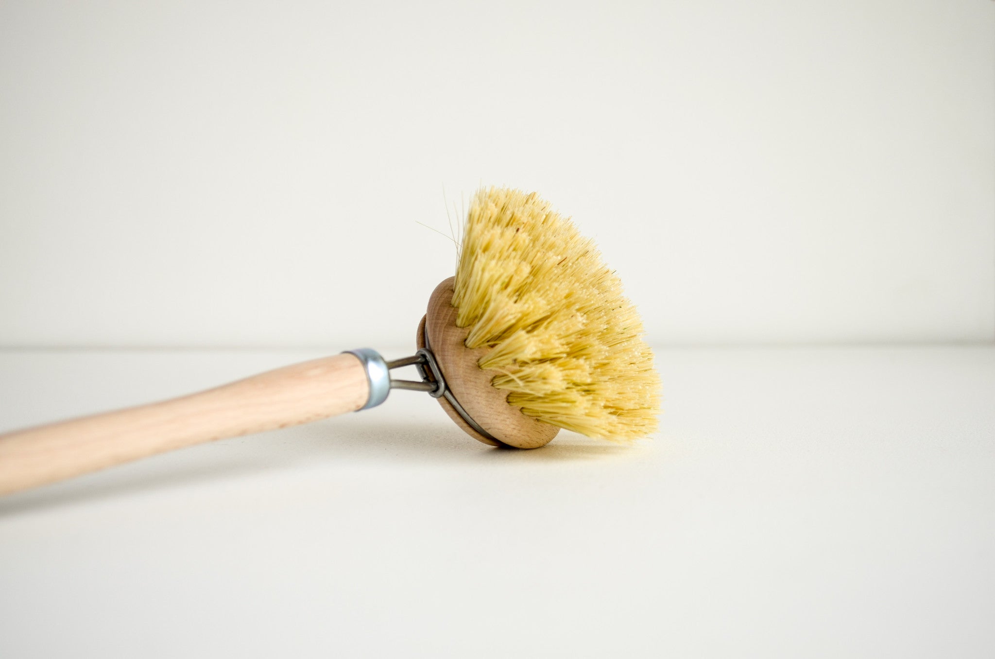 Dish Brush — White Bristle