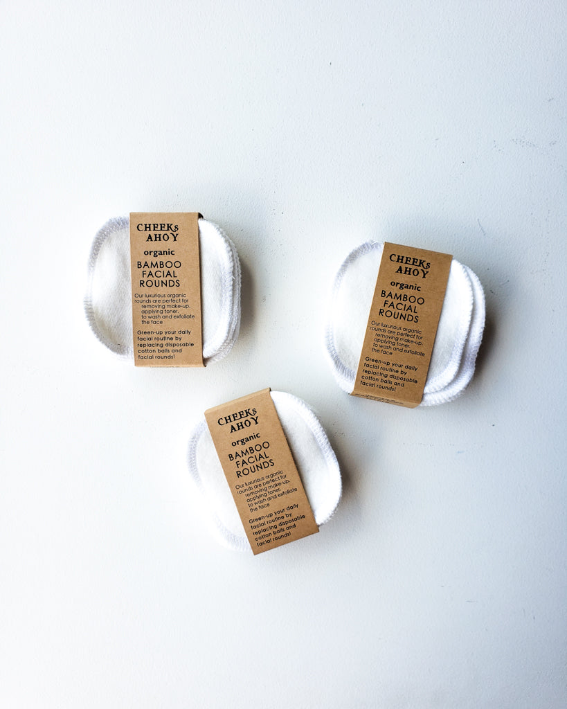 Organic Bamboo Facial Rounds — Set of 8