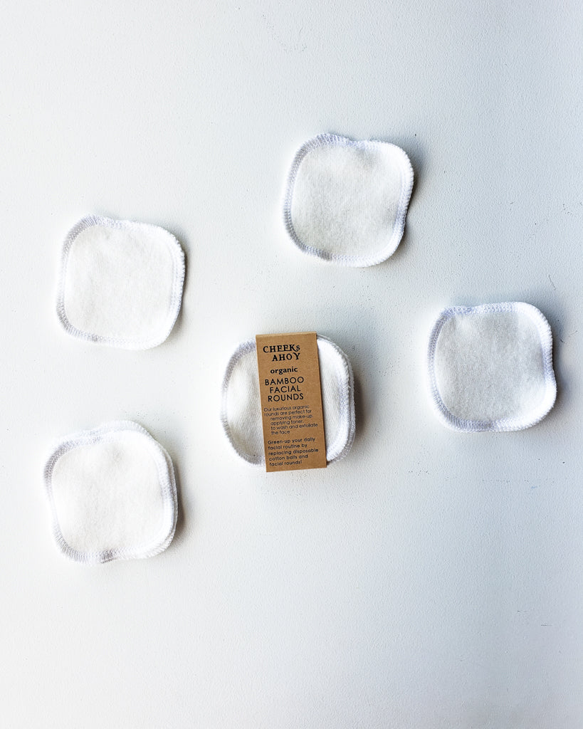 Organic Bamboo Facial Rounds — Set of 8