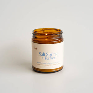 Misoyo | Salt Spring + Vetiver | Canadian Beeswax Candle