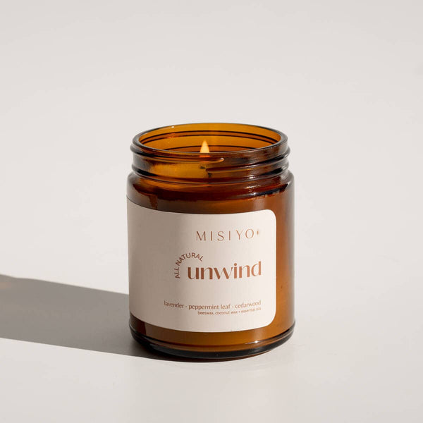 Misoyo | Unwind | All-Natural Beeswax Blend Candle Jar