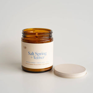Misoyo | Salt Spring + Vetiver | Canadian Beeswax Candle