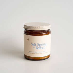 Misoyo | Salt Spring + Vetiver | Canadian Beeswax Candle