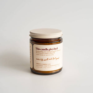 Misoyo | Spiced Pear + Spruce | Canadian Beeswax Candle