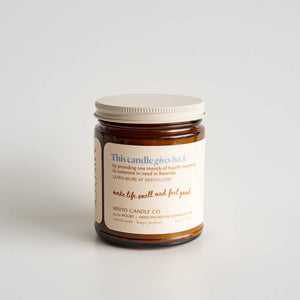 Misoyo | Salt Spring + Vetiver | Canadian Beeswax Candle