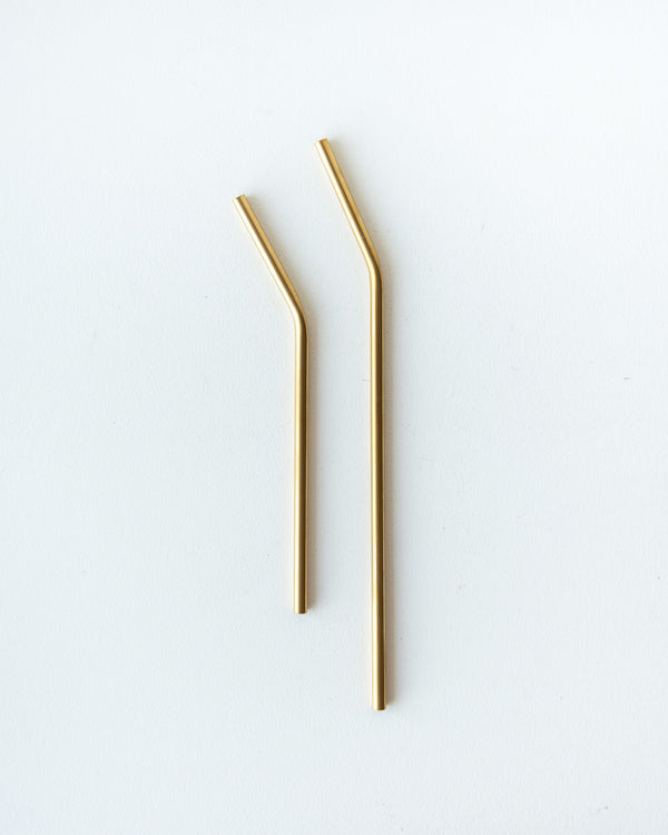 Stainless Steel Straws — Gold