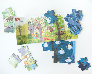 Night & Day in the Forest Reversible Puzzle