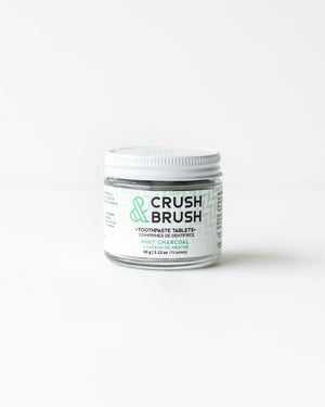 Crush & Brush Toothpaste Tablets — Charcoal + Mint, 2.12oz / 80tablets