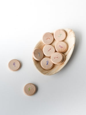 Loose Parts — Wooden Counting Coins