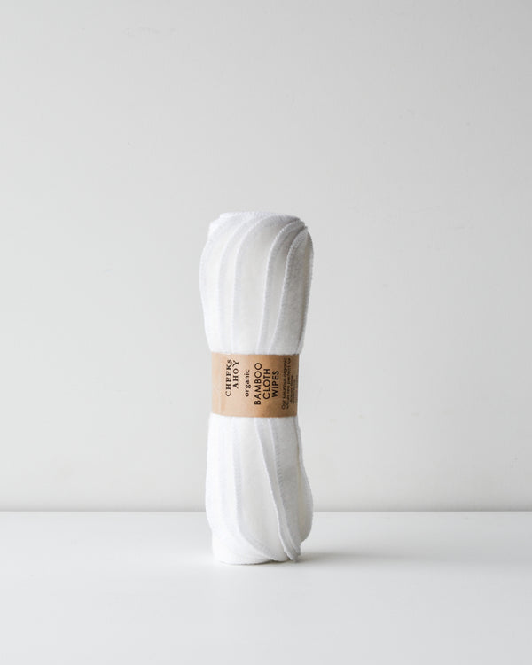 Organic Hemp + Bamboo Cloth Wipes — Set of 5