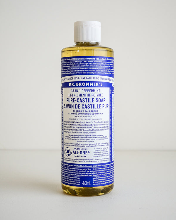 Dr. Bronner's Peppermint Castile Soap — 473ml