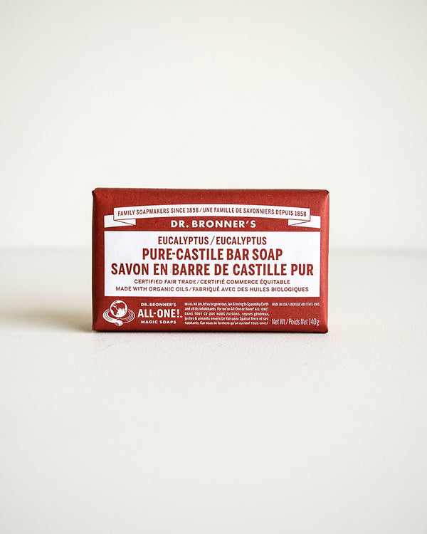 Dr. Bronner's Castile Bar Soap — Eucalyptus