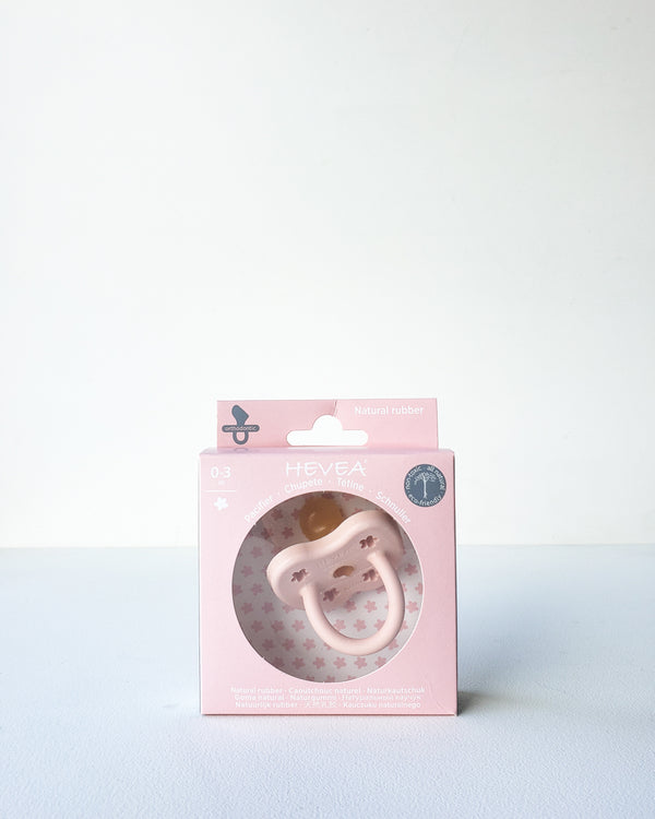 Natural Rubber Pacifier, 0-3m — Powder Pink