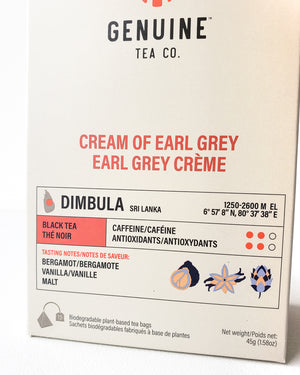 Cream of Earl Grey, Pyramid Tea Bag — Genuine Tea