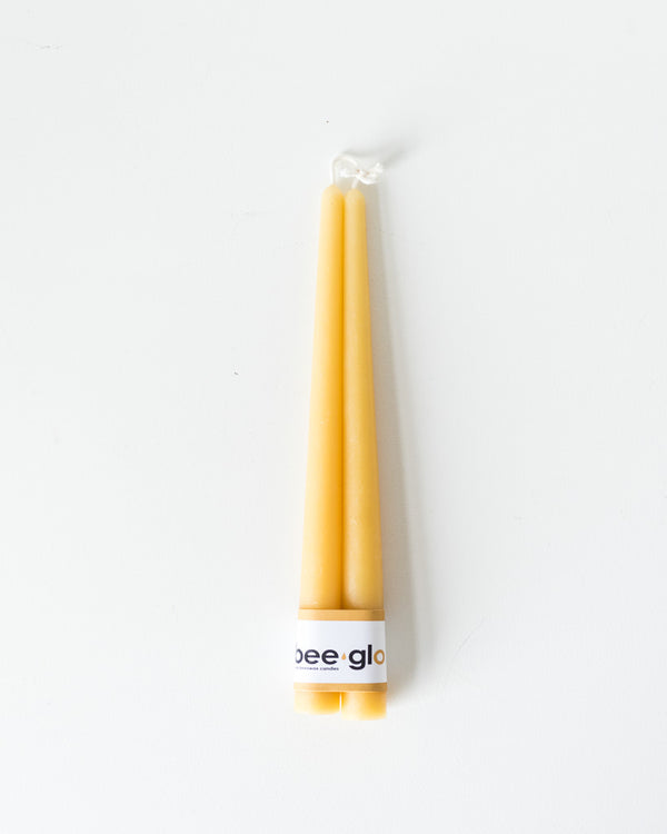 Bee Glo Beeswax Candles - Taper Candles 10"