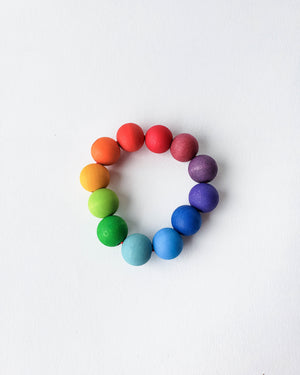 Rainbow Bead Ring - Grasping Toy