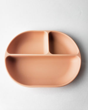 Divided Suction Plate, Blush — Ekobo