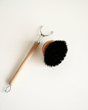 Dish Brush Replacement Head — Black Bristle