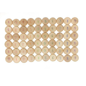 Loose Parts — Wooden Counting Coins